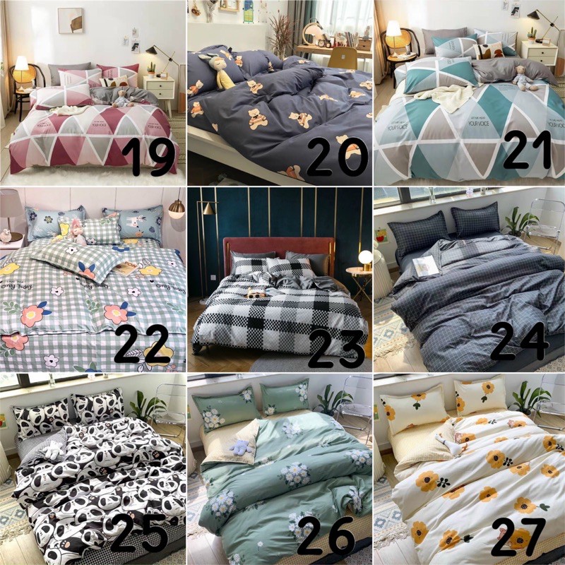 Bộ Drap &amp; Chăn Phao Cotton Poly Hit Hot