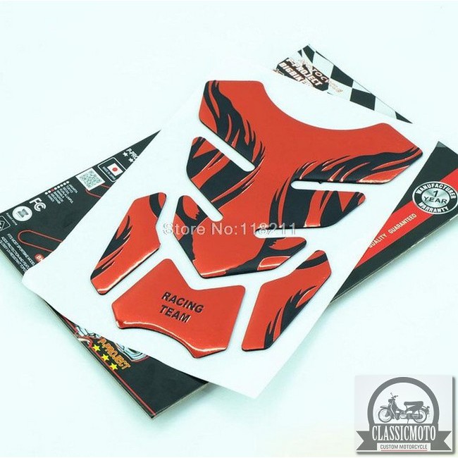 Tem xương cá dán bình xăng chống trầy đủ màu