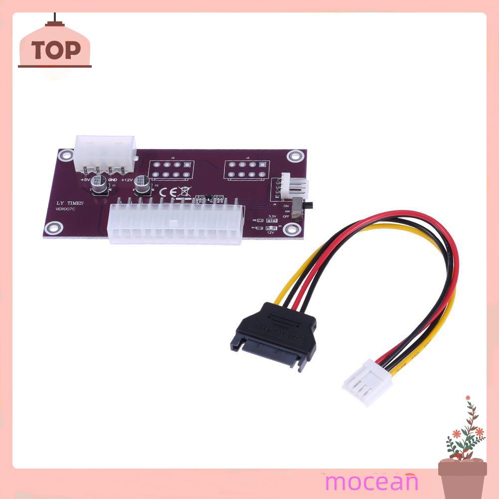 Mocean Bảng Mạch Khởi Động 24pin Atx + 4pin Ide Cho Máy Tính