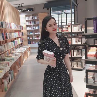 Đầm chấm bi/ đầm tuyết/ đầm đen/ đầm bi trắng
