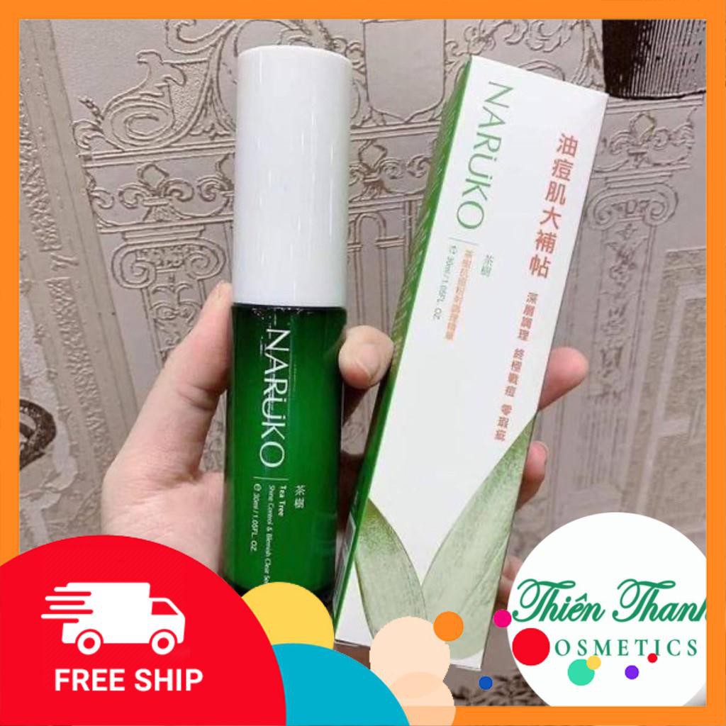 Serum NARUKO Tràm Trà Cho Da Mụn, Kiềm Dầu, Ngăn Ngừa Sẹo Mụn Chai 30ml