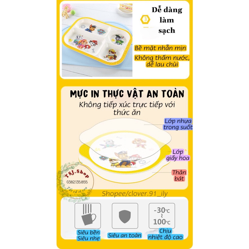 Bộ đồ ăn cho bé hình chú chó cứu hộ Paw Patrol - HÀNG HÃNG PHÂN PHỐI