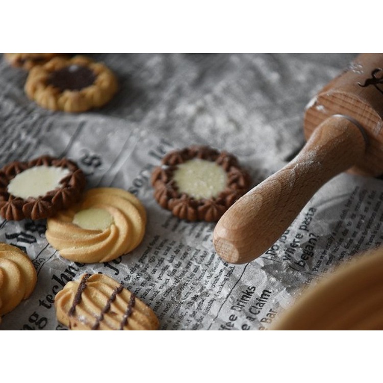 Cuộn Giấy Nến Lót Nướng Bánh Hình Tờ Báo Phong Cách Vintage - Dumi Shop