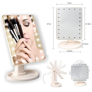 Gương trang điểm để bàn có đèn Led