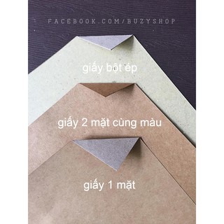 combo 20 tờ giấy Kraft nâu A4 (280gsm) nguyên liệu thủ công, scrapbook, thiệp, lovebox]