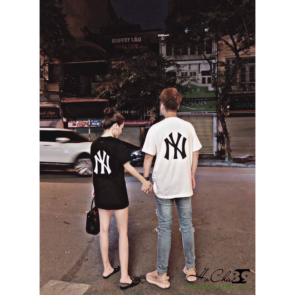 Áo thun form rộng nam nữ tay lỡ unisex NgYeuCu hai màu đen trắng oversize kiểu dáng basic tee phông streetwear