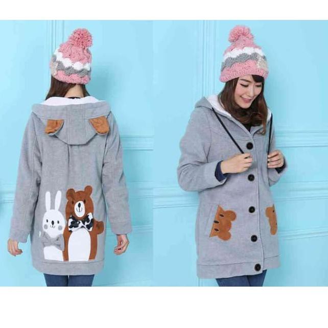 Áo Khoác Hoodie Phối Khóa Kéo Và Túi B8H1 Fendi Cho Nữ