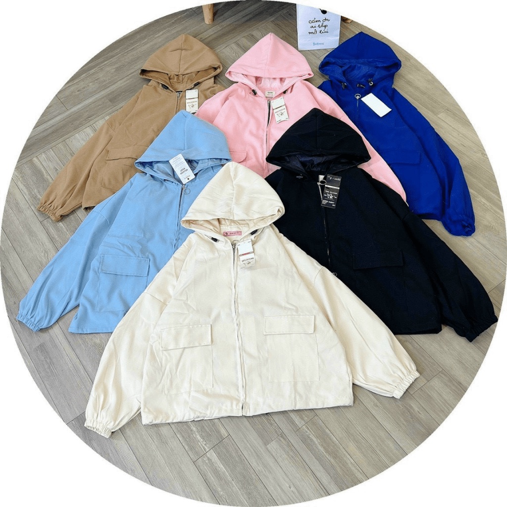 ÁO KHOÁC NỮ CHỐNG NẮNG TRƠN CÓ DÂY KÉO CHẤT LIỆU DA LỘN CAO CẤP ĐỦ SẮC MÀU VALENTINA SHOP