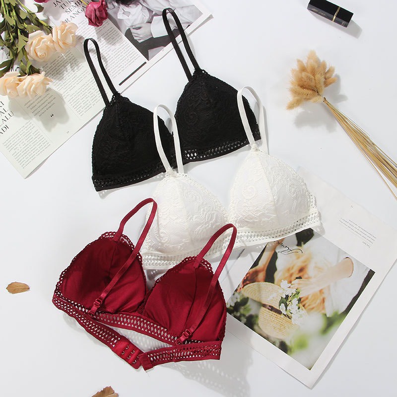Áo Ngực Bra Ren Đệm Mỏng Không Gọng Siêu Xinh Mẫu Mới Mặc Thoải Mái Có Móc Cài Sau 7311