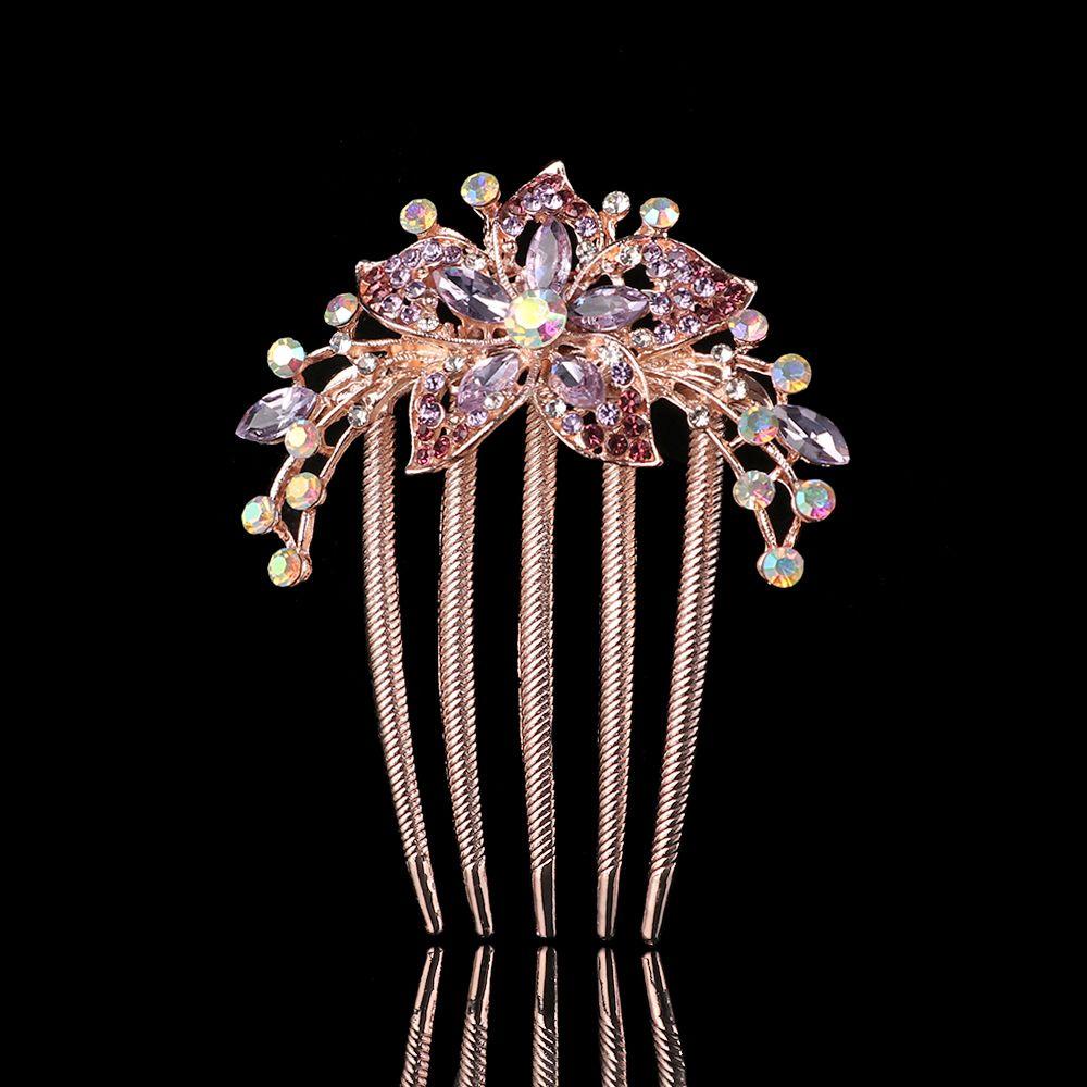 ORIENTLII Lược Cài Tóc Đính Đá Sang Trọng Cho Cô Dâu