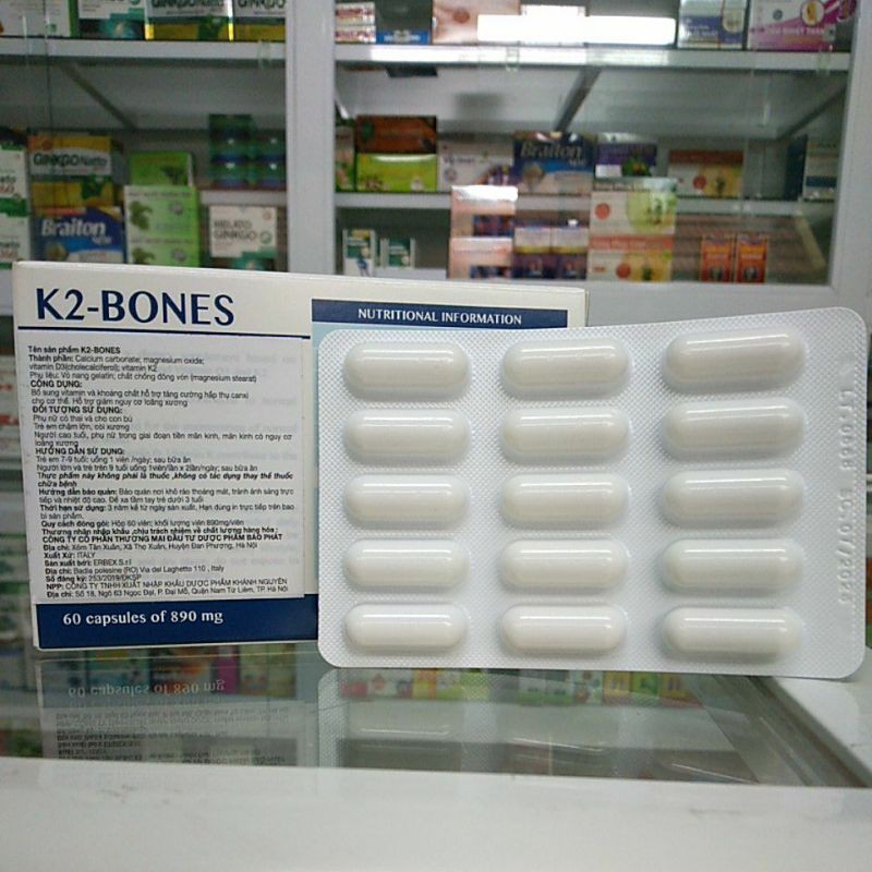 Canxi K2 - BONES - Hỗ trợ giảm nguy cơ loãng xương. | BigBuy360 - bigbuy360.vn