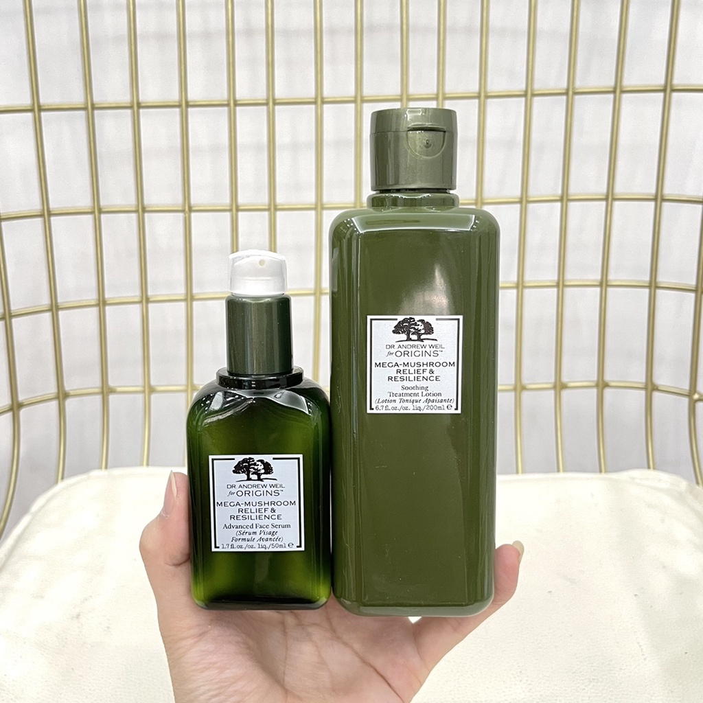 Bộ Hai Chai Tinh Chất Nấm Nuôi Dưỡng Làm Dịu Da Đầu Nấm origins