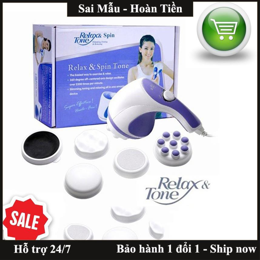 ✔️Máy massage rung cầm tay mini Relax &amp; Spin Tone-A781 hỗ trợ giảm mỡ, giảm đau, lưu thông khí huyết - Chính hãng