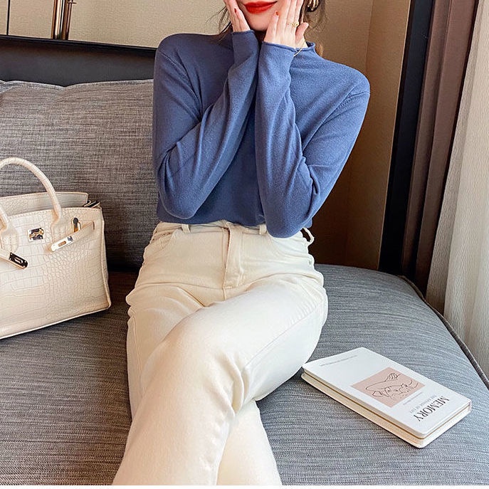 Áo len tay dài cổ lọ thời trang dành cho nữ