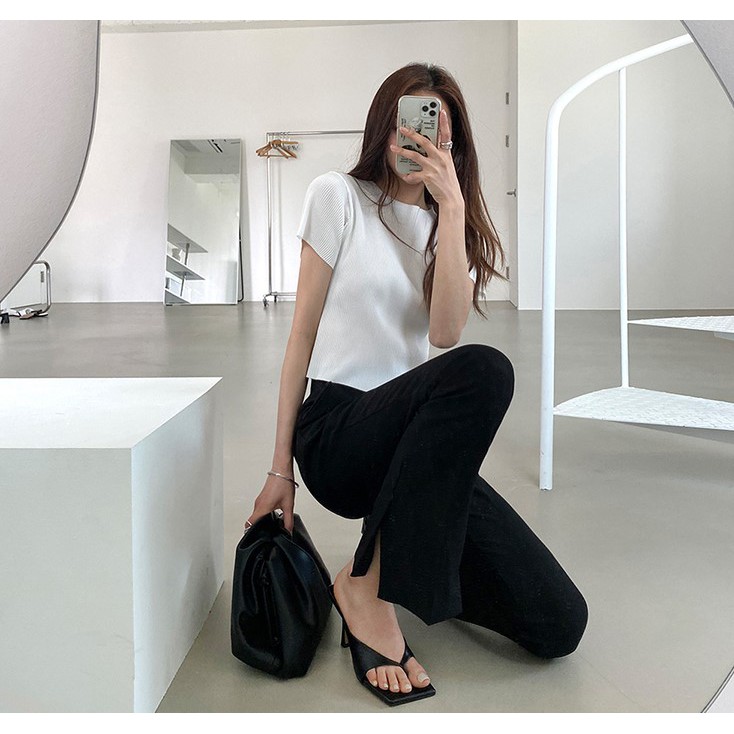 PAMELA - (Hàng đẹp) Guốc Cao Gót Mũi Vuông Kẹp Ngón Siêu Xinh Giá xưởng (5cm) - G05