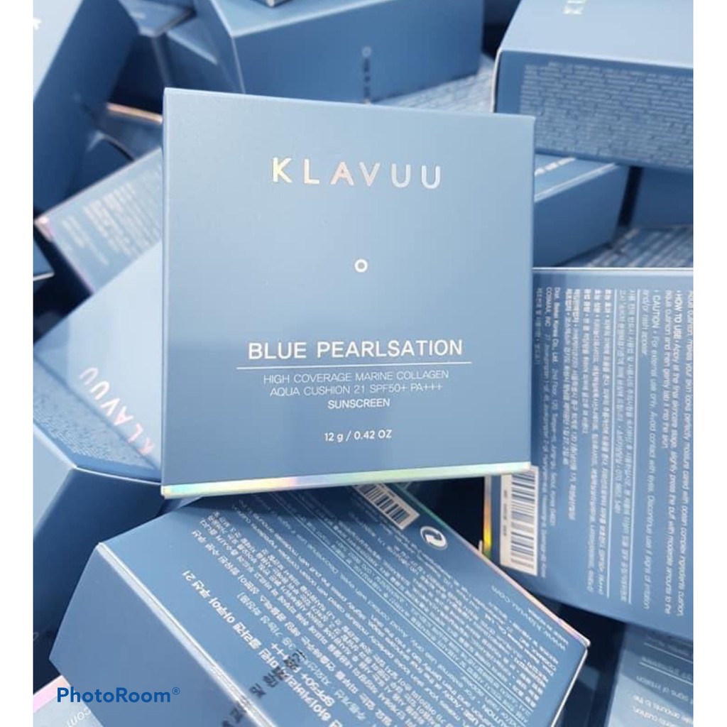 Phấn nước Klavuu Blue Pearlsation Dành cho da dầu - Cushion SPF50+ PA+++ Sunscreen