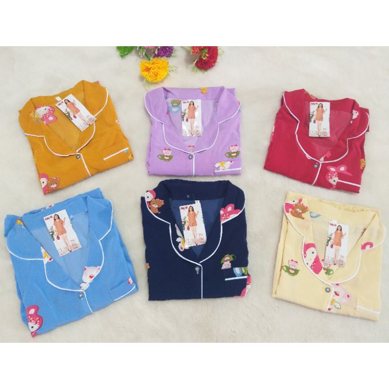 Sỉ, lẻ Bộ pijama lụa thái loại 1 bán shop tay dài quần dài