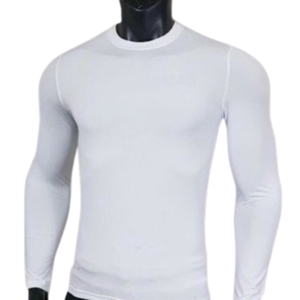 Áo giữ nhiệt nam dài tay full size thể thao 6 màu cá tính Áo thun nam cổ tròn vải mềm mại siêu co giãn 2c