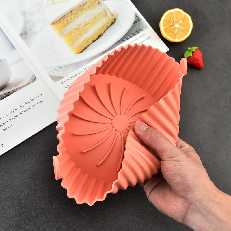 Khay Silicone Tròn Nướng Bánh Nhiều Màu Có Thể Tái Sử Dụng