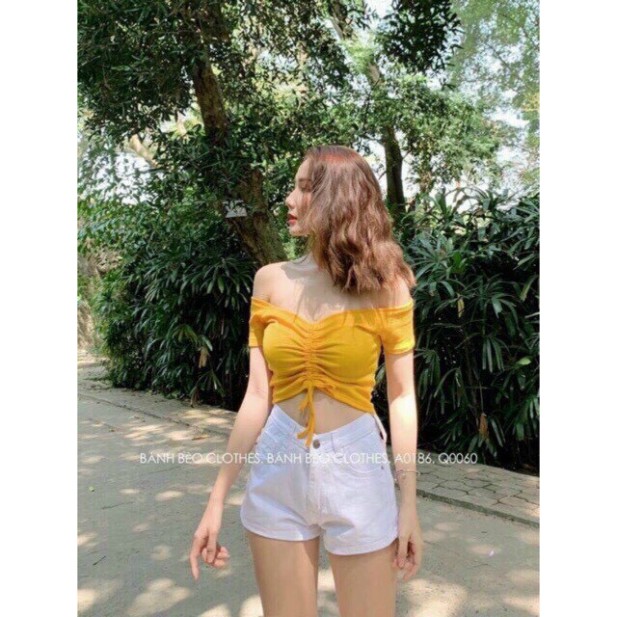 [SELL] Áo Croptop Dây Đắp Chéo CT29