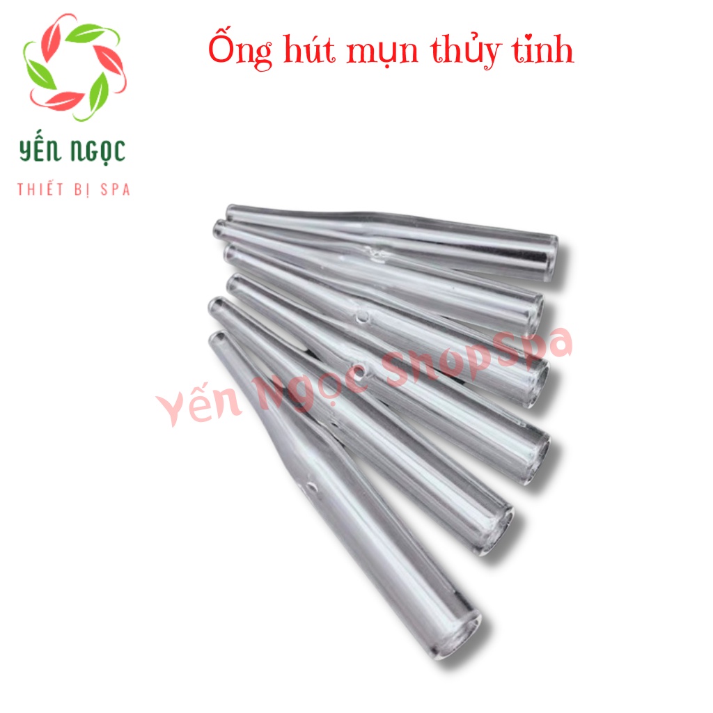 Combo 10 ống hút mụn thủy tinh cho spa