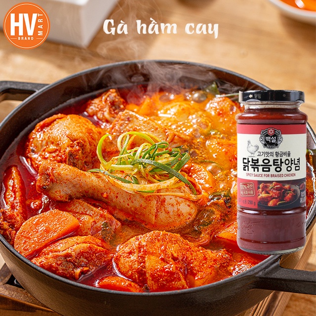 [Hàng Sale] Sốt Uớp Thịt Gà Cay Beksul Hàn Quốc 290g. Dùng ướp gà hầm. Gà Nướng BBQ đều ngon