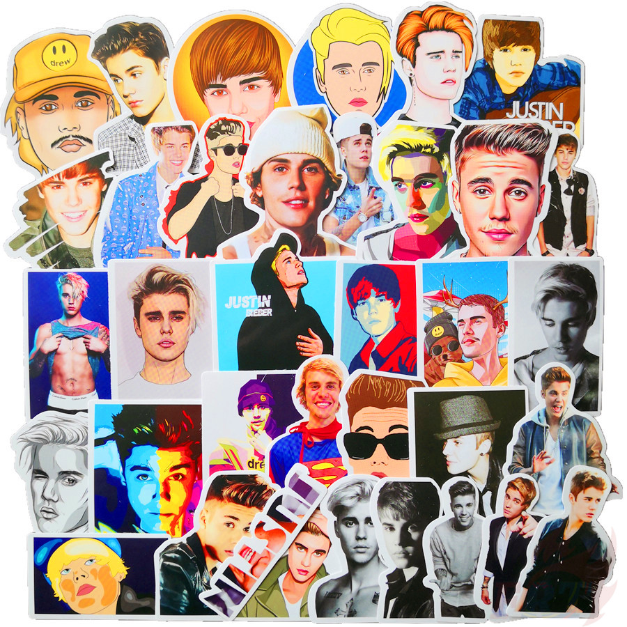 ❉ Justin Bieber Series 01 Stickers ❉ 50Pcs/Set Pop Singer Actor Waterproof DIY Fashion Decals Doodle Stickers