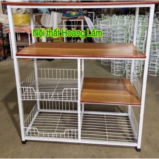 Kệ vi sóng đa năng 4 tầng mẫu mới