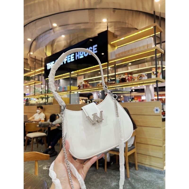 Túi Kẹp Nách W Đá, Túi Xách Nữ Đeo Chéo Dáng Bầu Loại Đẹp