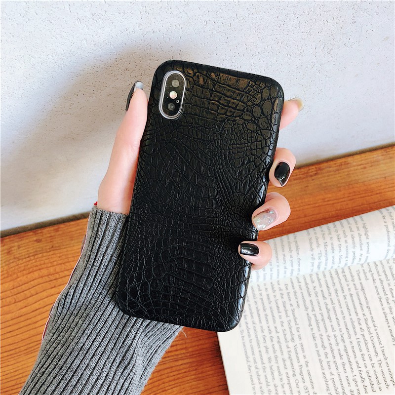 Ốp Điện Thoại Da PU Họa Tiết Da Cá Sấu Cho iPhone 11 12 X XS Max XR iPhone 7 8 6 6S Plus SE 2020 iPhone 12 Pro Max Mini