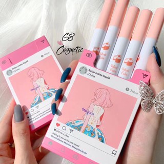 Set 5 cây son kem MUGE LEEN kèm hộp đựng xinh xắn fullbox