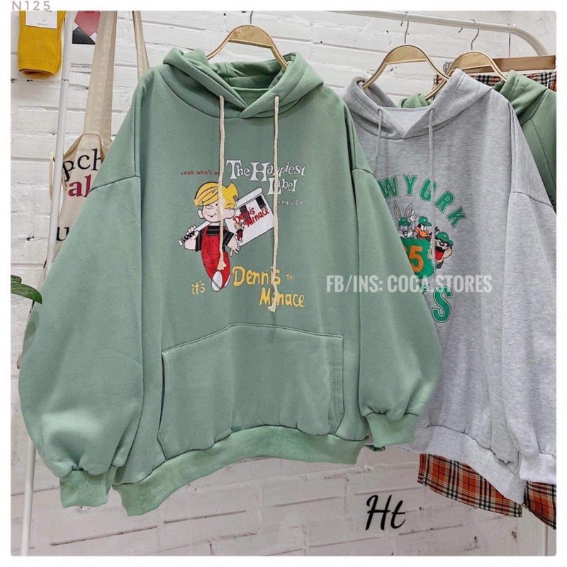 Áo hoodie cậu bé yếm đỏ HT11