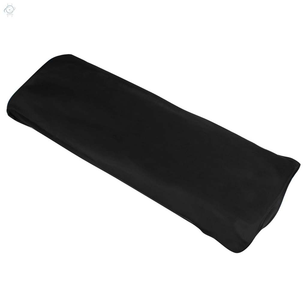 ♫61-key Piano Keyboard Dust Cover Water-resistant Canvas Material Foldable Black Electronic Piano Accessories