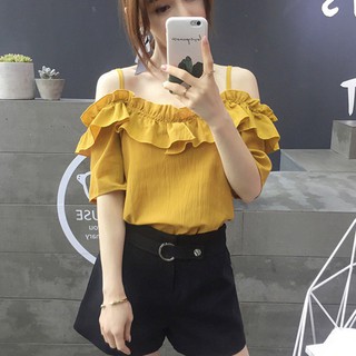 Áo voan kiểu trễ vai