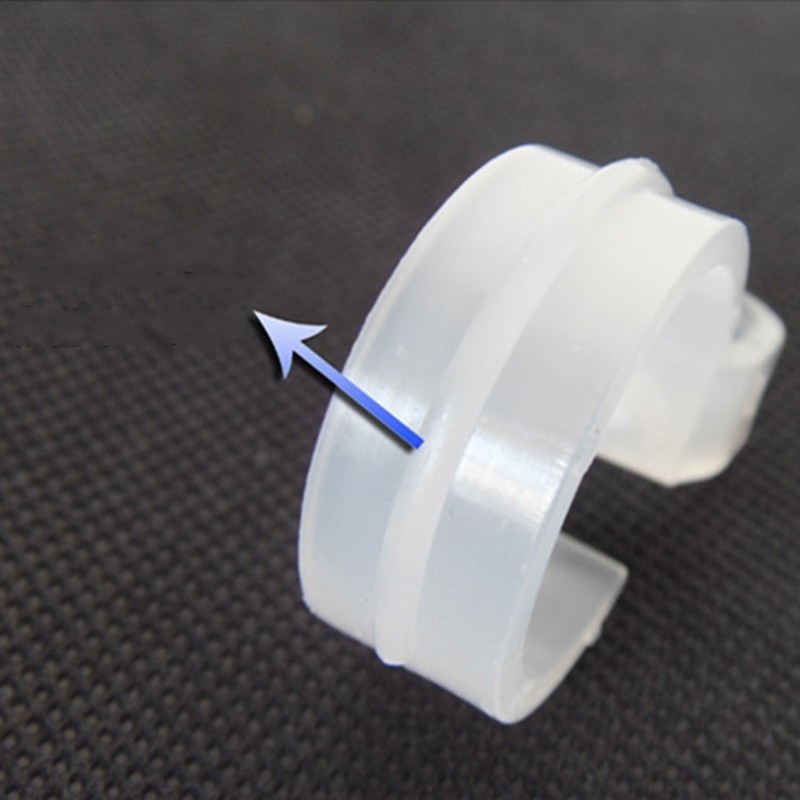 Set 10 Móc Treo Quần Áo Bằng Nhựa Trong Suốt Chống Trượt