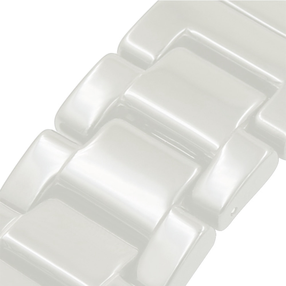 Dây đồng hồ bằng sứ cao cấp 16mm 18mm 20mm 2 màu trắng đen