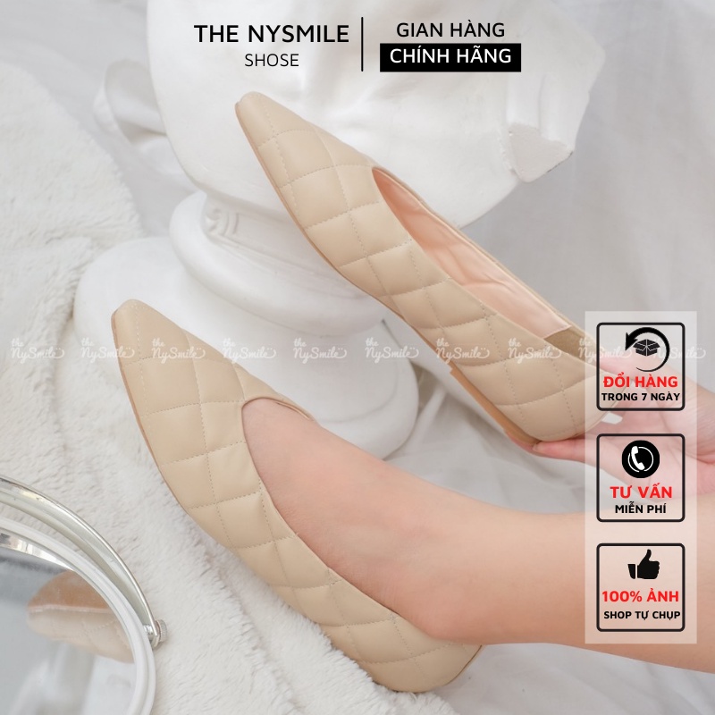 Giày búp bê 1P viền chỉ - THE NYSMILE - METALL thumbnail