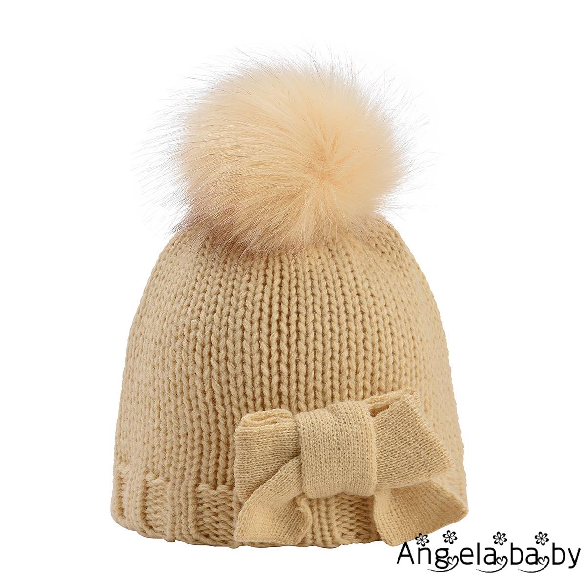 Mũ len kèm găng tay chất liệu ấm áp thoáng khí bảo vệ cho bé