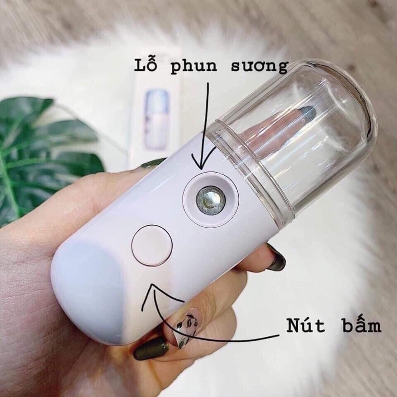 Máy Phun Sương NaNo Mini Cầm Tay 3in1