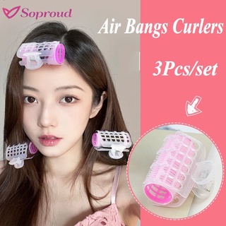 [Hàng mới về] Set 3 Lô Uốn Tóc Mái Tự Dính Phong Cách Hàn Quốc Tiện Dụng Cho Nữ