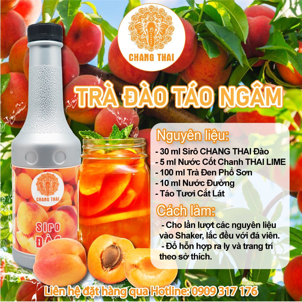 Siro Đào Chang Thai 1000ml