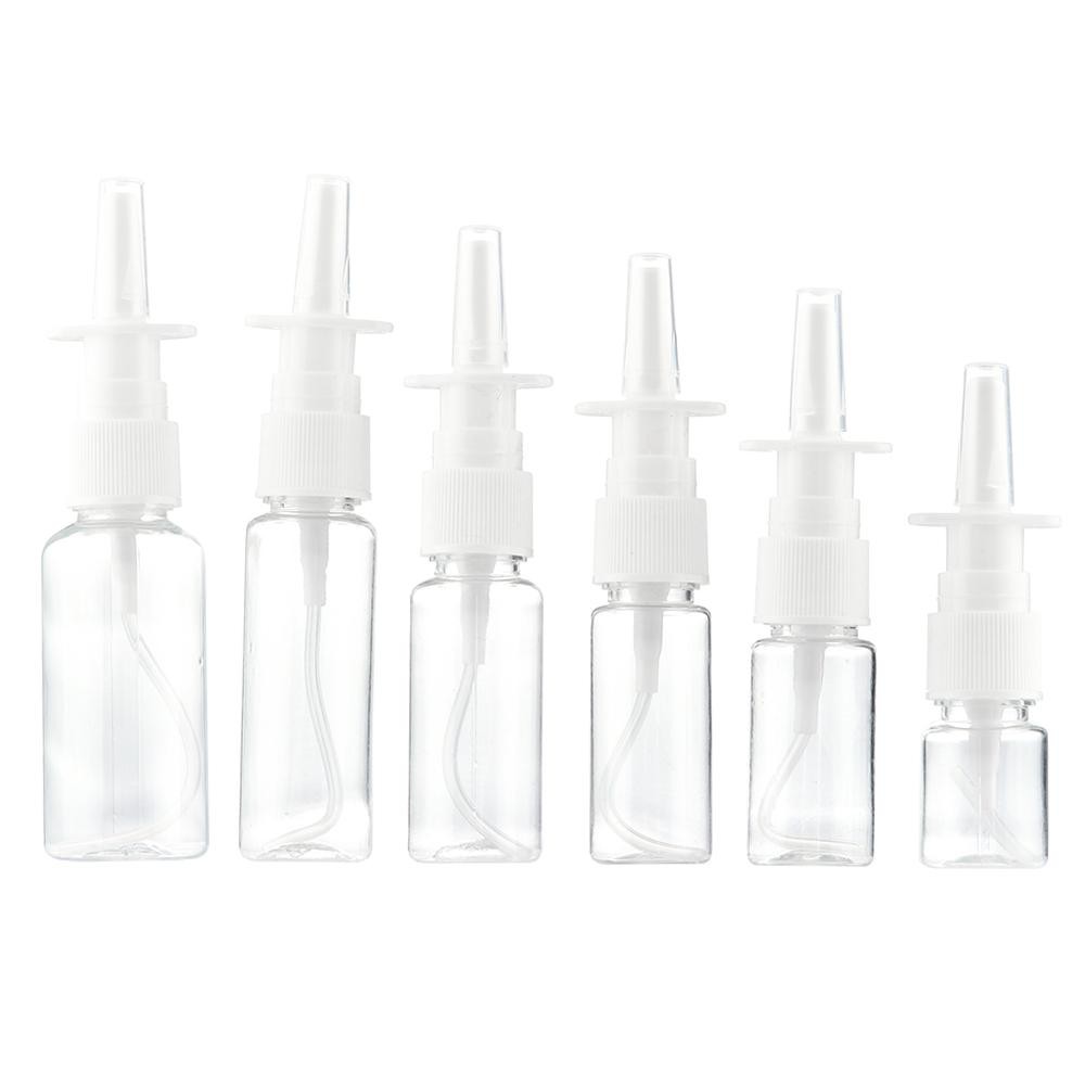 ROSE New Nasal Spray Pump Nose Medical Packaging Empty Plastic Bottles White Health Refillable Mist Sprayer