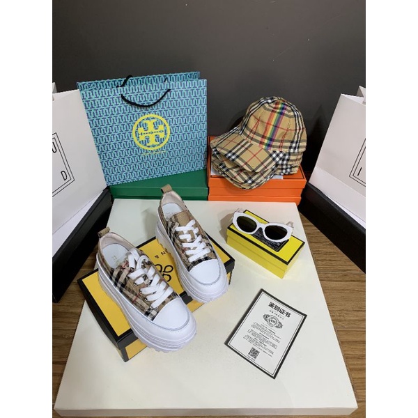 (VIDEO) Giày Thể Thao 6p Caro Da Mềm Êm Fullbox Cao Cấp