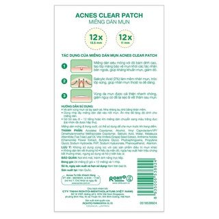 Miếng Dán Mụn Acnes Clear Patch (24 Miếng)