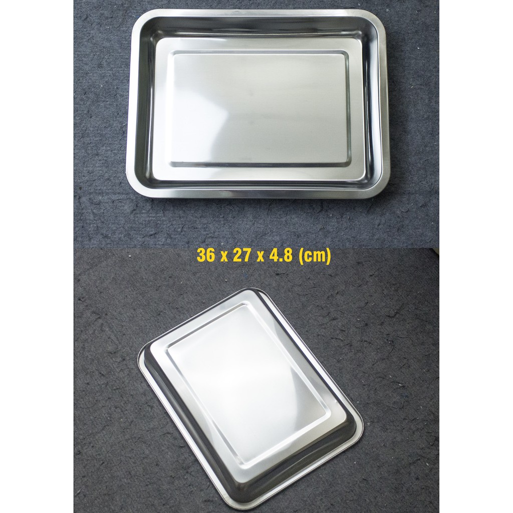 (HÀNG ĐẸP) Khay inox cao cấp nhiều kích thước