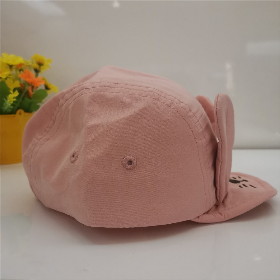 Mũ lưỡi trai mềm bé gái hãng Balabala màu hồng họa tiết tai thỏ đáng yêu 276032002060