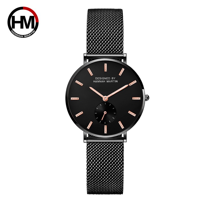 Đồng hồ nữ HANNAH MARTIN chính hãng - Model HM -2138W - dây thép không gỉ thumbnail