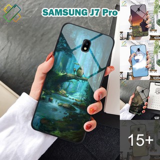 Ốp lưng Kính Samsung J7 Pro in 3D chủ đề Totoro
