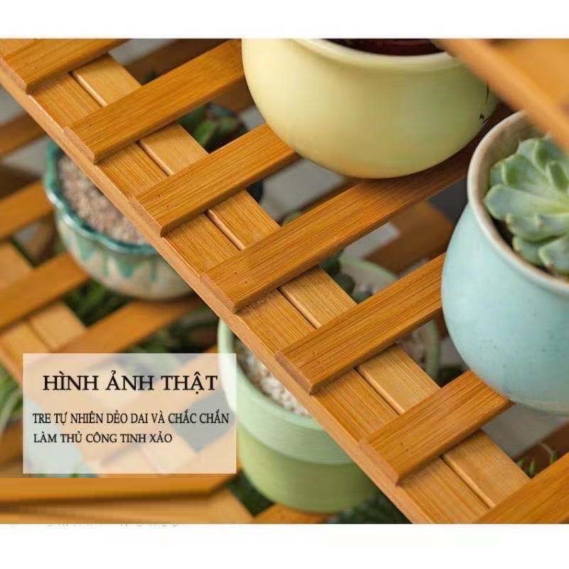 Kệ Để Giày Dép Nhiều Tầng Gỗ Tre, Gấp Xếp Gọn Nhẹ, Không Cần Lắp Ráp