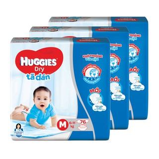 Tã dán huggies M-74m/ L-68m/ XL-62m